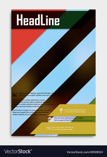 Business multipurpose annual report brochure vector image Business multipurpose annual report brochure vector image