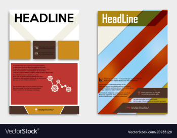 Business multipurpose annual report brochure vector image Business multipurpose annual report brochure vector image