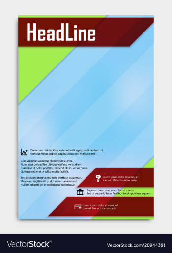 Business multipurpose annual report brochure vector image Business multipurpose annual report brochure vector image