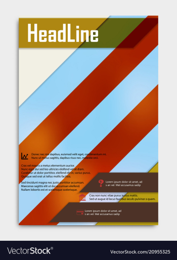 Business multipurpose annual report brochure vector image Business multipurpose annual report brochure vector image