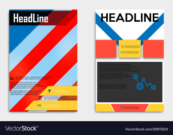 Business multipurpose annual report brochure vector image Business multipurpose annual report brochure vector image