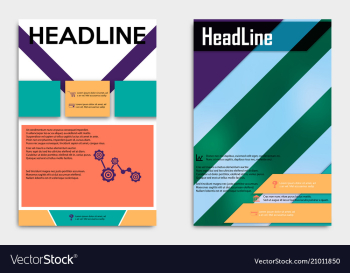 Business multipurpose annual report brochure vector image Business multipurpose annual report brochure vector image