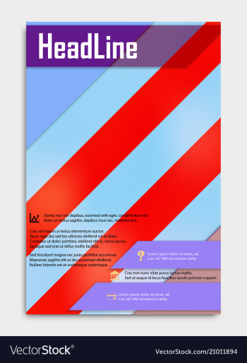 Business multipurpose annual report brochure vector image Business multipurpose annual report brochure vector image