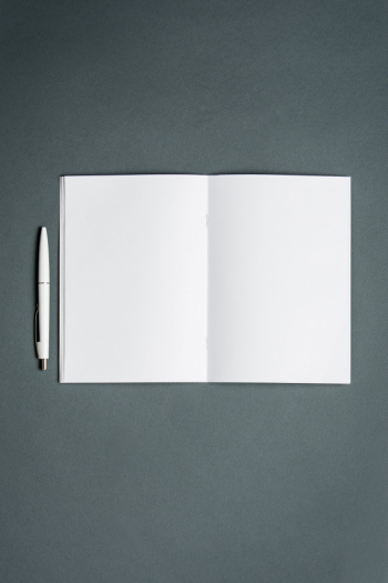 Business notebook. gray space. Free Photo