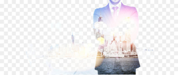 Business people and city views Business people and city views