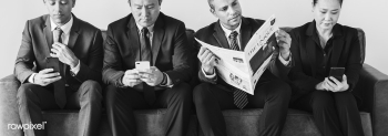 Business people busy with mobile and reading .. | Free stock photo - 392822 Business people busy with mobile and reading .. | Free stock photo - 392822