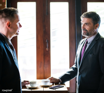 Business people having coffee at a cafe | Free stock photo - 413295 Business people having coffee at a cafe | Free stock photo - 413295