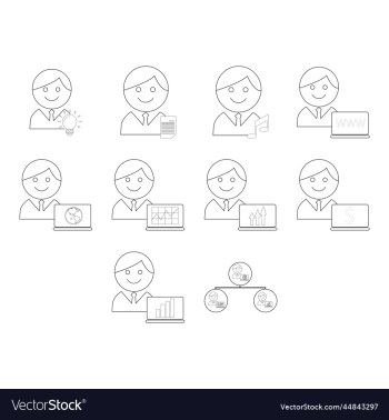 business people icon set free business people icon set free