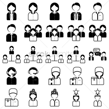 Business people icons Business people icons