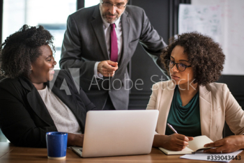 Business people in a discussion Business people in a discussion