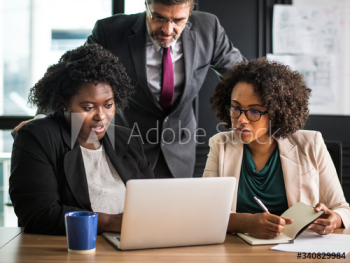 Business people in a discussion Business people in a discussion