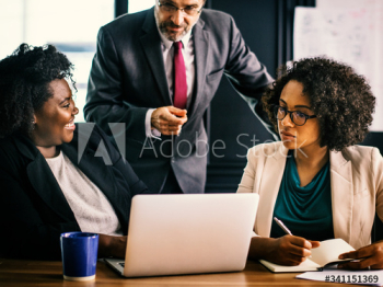 Business people in a discussion Business people in a discussion