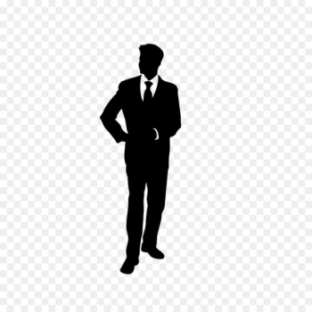Business people silhouette in black and white Business people silhouette in black and white