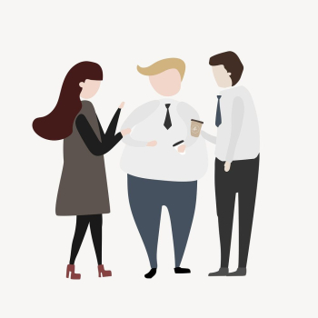 Business people socializing clipart, cartoon | Free Photo Illustration - rawpixel