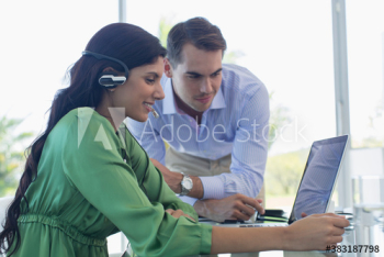 Business people working at laptop Business people working at laptop