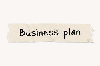Business plan word, paper tape | Free PSD - rawpixel Business plan word, paper tape | Free PSD - rawpixel