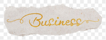 Business png word, gold glittery | Free PNG - rawpixel