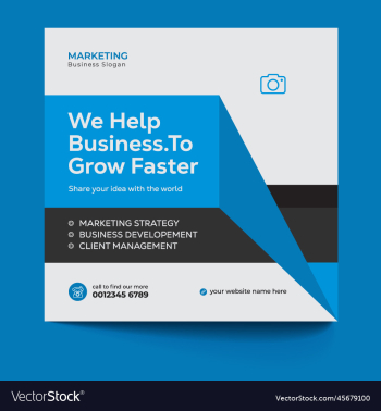 business social media post template