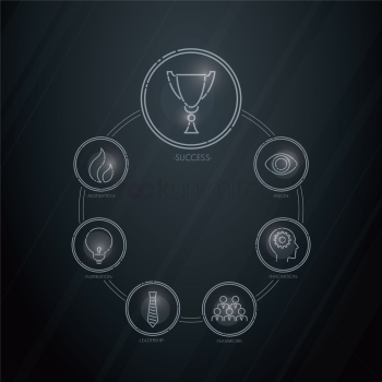 Business strategy icons set Business strategy icons set