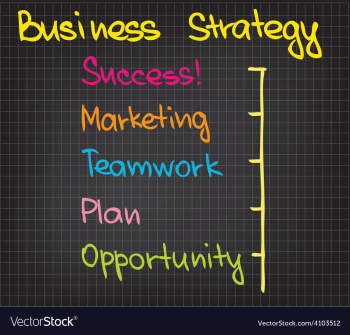 Business strategy vector image Business strategy vector image