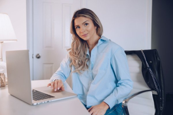 Business Woman With Laptop Business Woman With Laptop