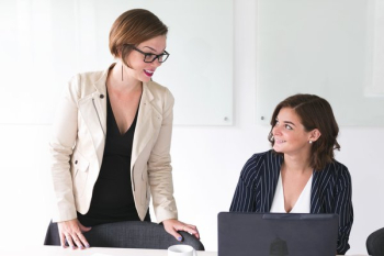 Business Women Talking Business Women Talking