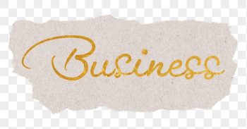 Business word png, gold glittery | Free PNG - rawpixel