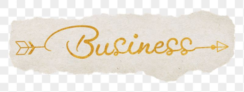 Business word png, gold glittery | Free PNG - rawpixel