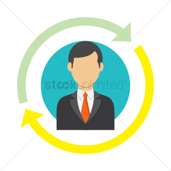 Businessman and arrows Businessman and arrows