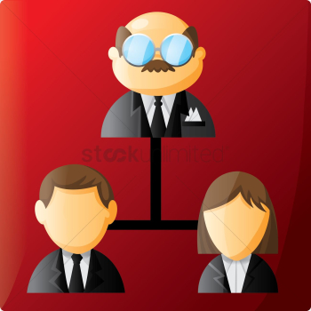 Businessman and employees Businessman and employees