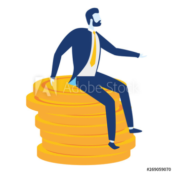 businessman character coins businessman character coins