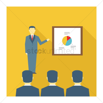 Businessman doing a presentation Businessman doing a presentation