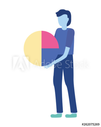 businessman holding diagram businessman holding diagram