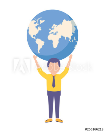 businessman holding world on hands businessman holding world on hands