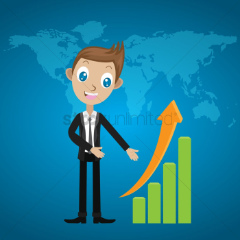 Businessman showing graph Businessman showing graph