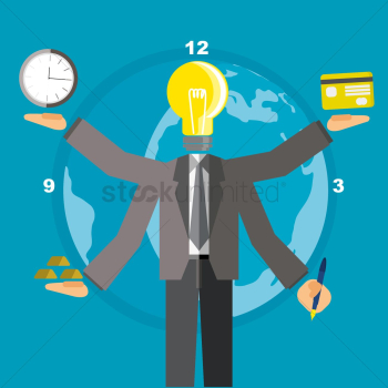 Businessman time concept