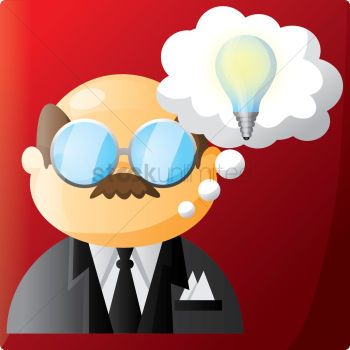 Businessman with an idea Businessman with an idea