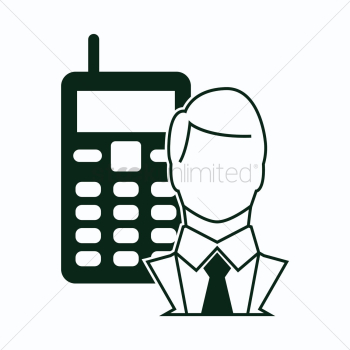 Businessman with mobile Businessman with mobile