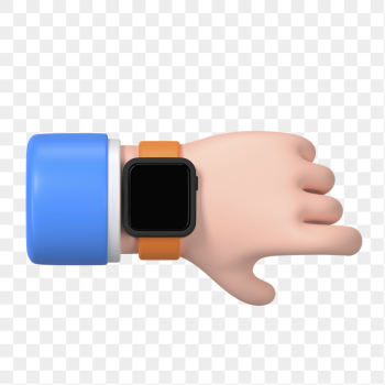 Businessman with smartwatch png, 3D | Free PNG Sticker - rawpixel