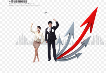 Businessperson Arrow - Business men and women with the arrow Businessperson Arrow - Business men and women with the arrow