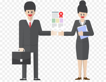Businessperson Cartoon Woman Promotion - business people 
