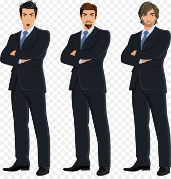 Businessperson Illustration - Three suit Han Businessperson Illustration - Three suit Han