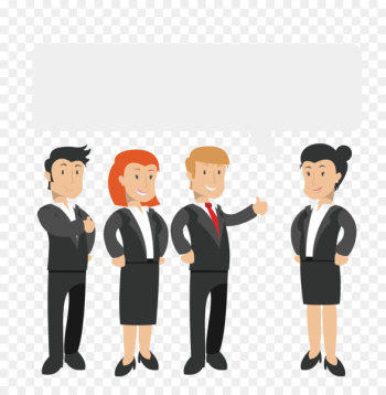 Businessperson Outsourcing Senior management Company - Vector Business People 