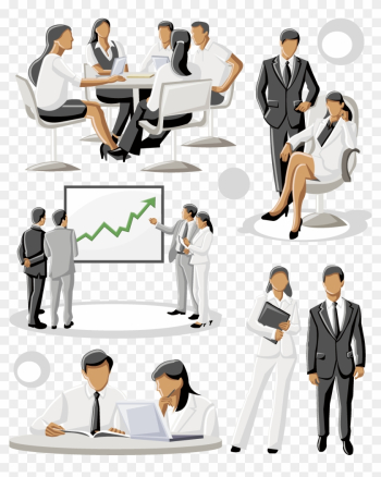 Businessperson Royalty-free Illustration - Cartoon Business People Vectors