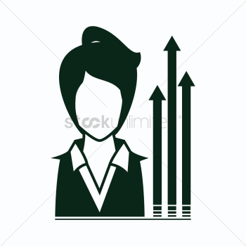 Businesswoman and arrows Businesswoman and arrows