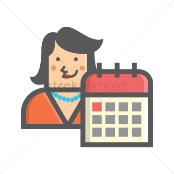 Businesswoman and calendar Businesswoman and calendar