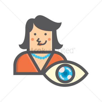 Businesswoman and eye Businesswoman and eye