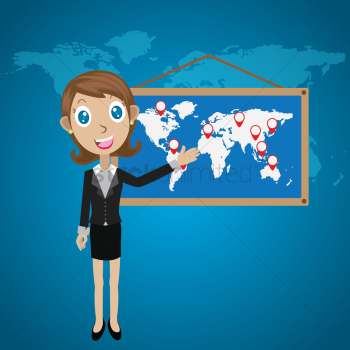 Businesswoman giving presentation Businesswoman giving presentation