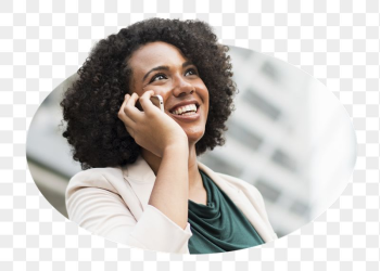 Businesswoman png talking on phone | Free PNG - rawpixel