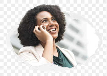 Businesswoman png talking on phone | Free PNG - rawpixel